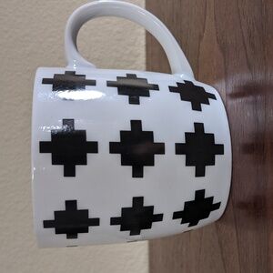 Geometric Black White Design Mug Rare